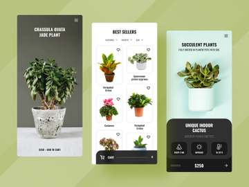 Plants Store App UI kit