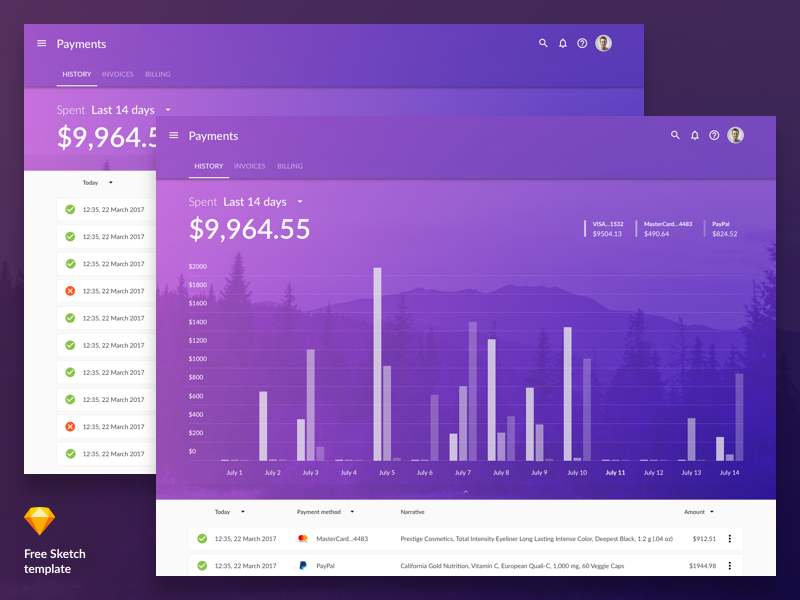 Payment History Template