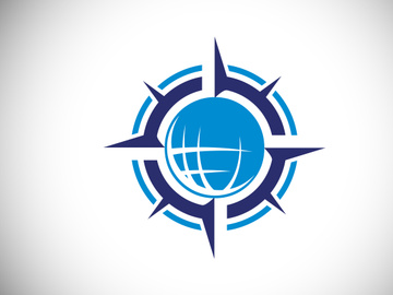 Creative Compass Concept Logo Design Template. Compass Logo sign and symbol. Coastal Logo. Compass icon