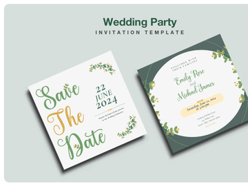 Wedding Party Invitation Template