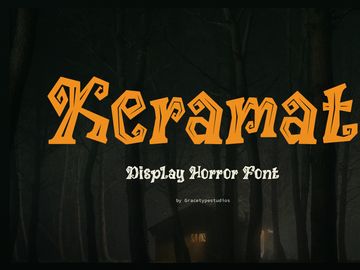 Keramat | Display Horror Font