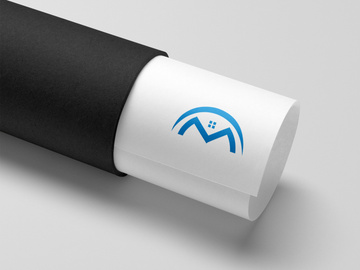 M Letter And Real Estate Logo Design Template