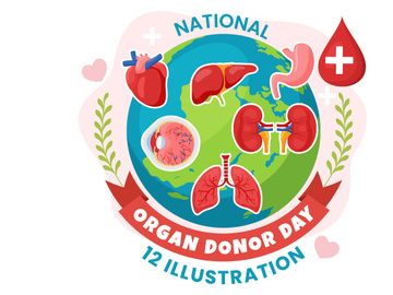 12 National Organ Donor Day Illustration