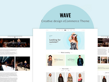 Wave eCommerce design UI Kit Figma and Photoshop