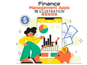 10 Personal Finance Management Apps Illustration