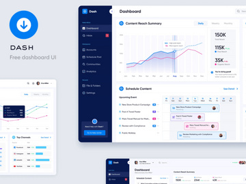Dash: Free Dashboard Template for Figma