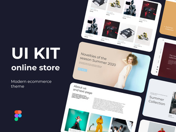 Alyas online store ui-kit in figma and Photoshop