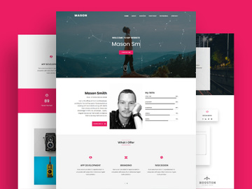 Mason - Personal Portfolio HTML Template
