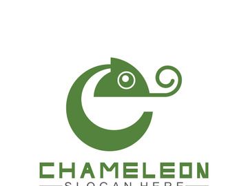 Chameleon logo design template. Vector illustration
