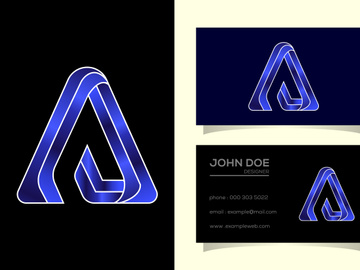 Initial letter A logo design template vector illustration.