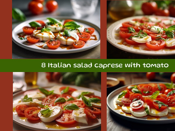 Italian salad caprese with tomato
