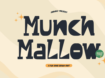 Munch Mallow | Fun Hand Drawn Font