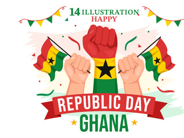 14 Happy Ghana Republic Day Illustration
