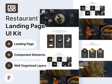 Restoo | Restaurant Landing Page UI Kit