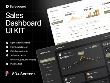 Sale Dashboard UI UX KIT