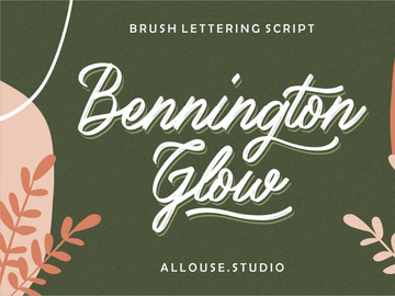 Bennington Glow - Brush Lettering Script