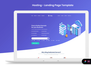 Hosting Landing Page Template