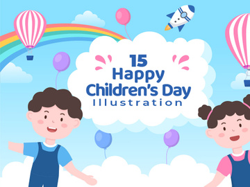 13 Happy Children's Day Celebration Illustration