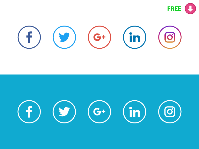 Free Social Media icons