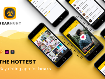 BearHunt Dating Mobile UI Kit