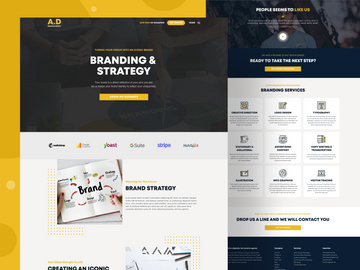 Creative agency service Web Page