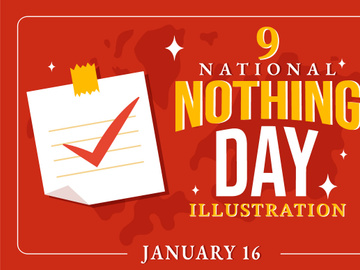 9 National Nothing Day Illustration