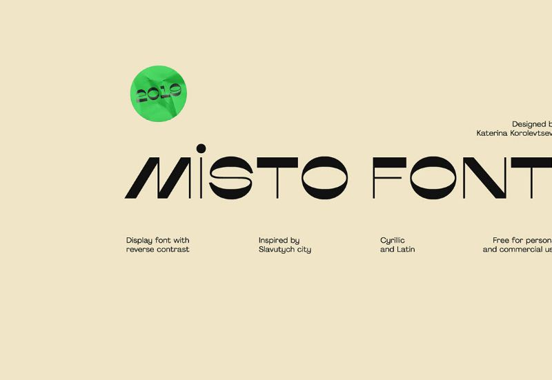 Misto Font — Free (Cyrillic and Latin) :: Behance