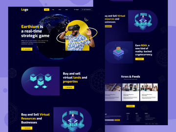 AR VR Game Website Home page