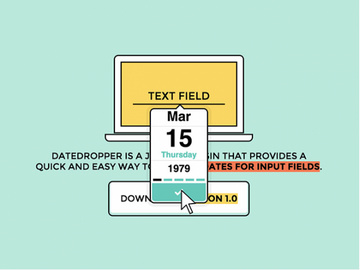 Datedropper – jQuery plugin