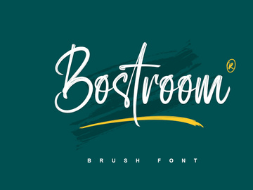 Bostroom - Brush Font