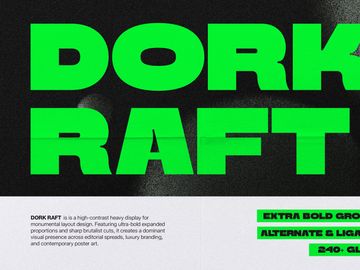 Dork Raft | Extra Bold Grotesk