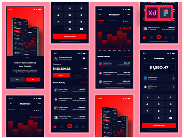 Wallet Banking App UI Kits