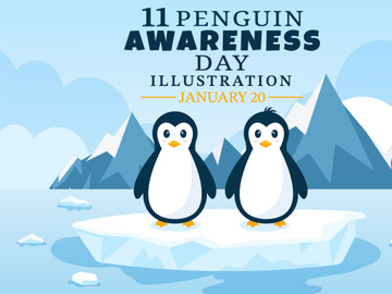 11 Happy Penguin Awareness Day Illustration