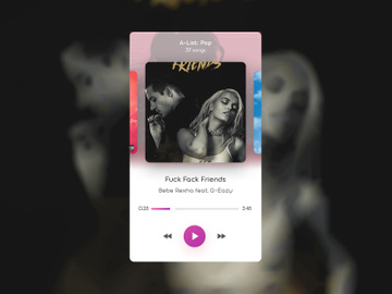 Simple Music Player App Widget
