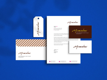 Modern stationery mockup