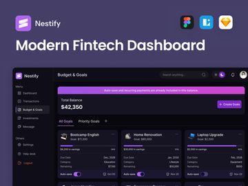 Nestify - Fintech Dashboard UI Kit