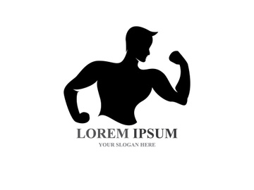 Vector object and Icons for Sport Label  Gym Badge  Fitness Logo Design