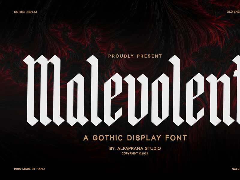 Malevolent - Display Font by Alpaprana Studio ~ EpicPxls