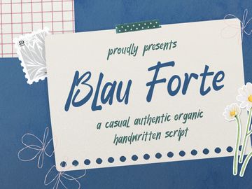 Blau Forte | Casual Handwritten