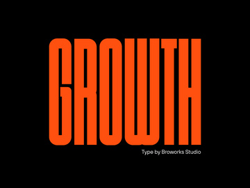 Growth - Sans Serif Display Font