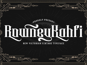 Rowney Kahfi - Victorian Style Font