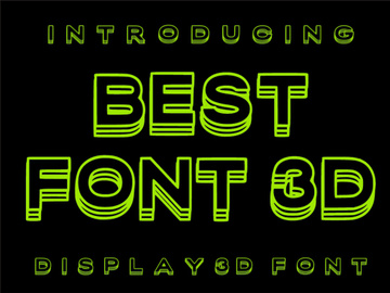 BEST 3D FONT