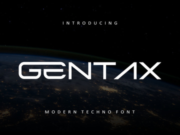 Cover Gentax Modern Font