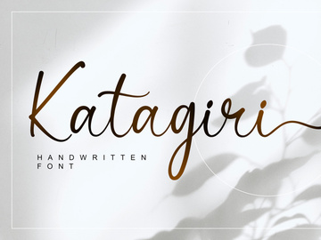 Katagiri - Handwritten Font
