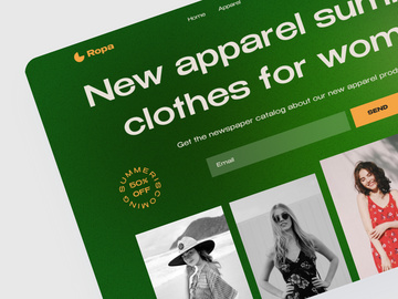 Ropa - Hero Fashion Store Landing Page