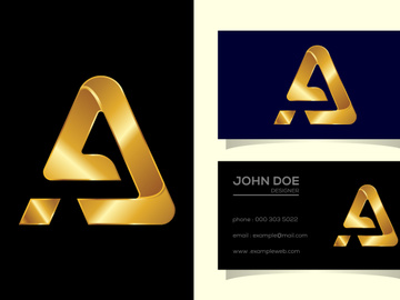 Initial letter A logo design template vector illustration.