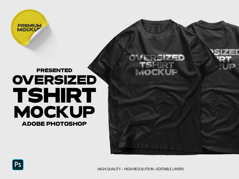 Realistic Oversized T-Shirt Mockup by Twous Labs ~ EpicPxls