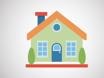 House or home design template vector illustration