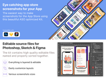 App Screenshot ASO Optimized Template