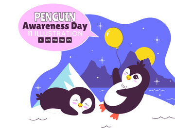 11 Penguin Awareness Day Illustration